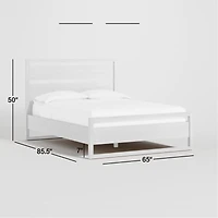 Leavitt Natural Oak Wood Queen Bed
