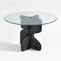 Lechuza Glass Top Round Dining Table