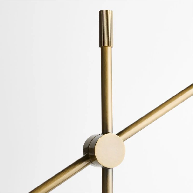 Lemaire Adjustable Brass Metal Task Lamp 21.75"