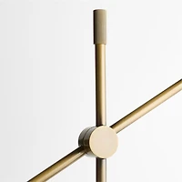 Lemaire Adjustable Brass Metal Task Lamp 21.75"