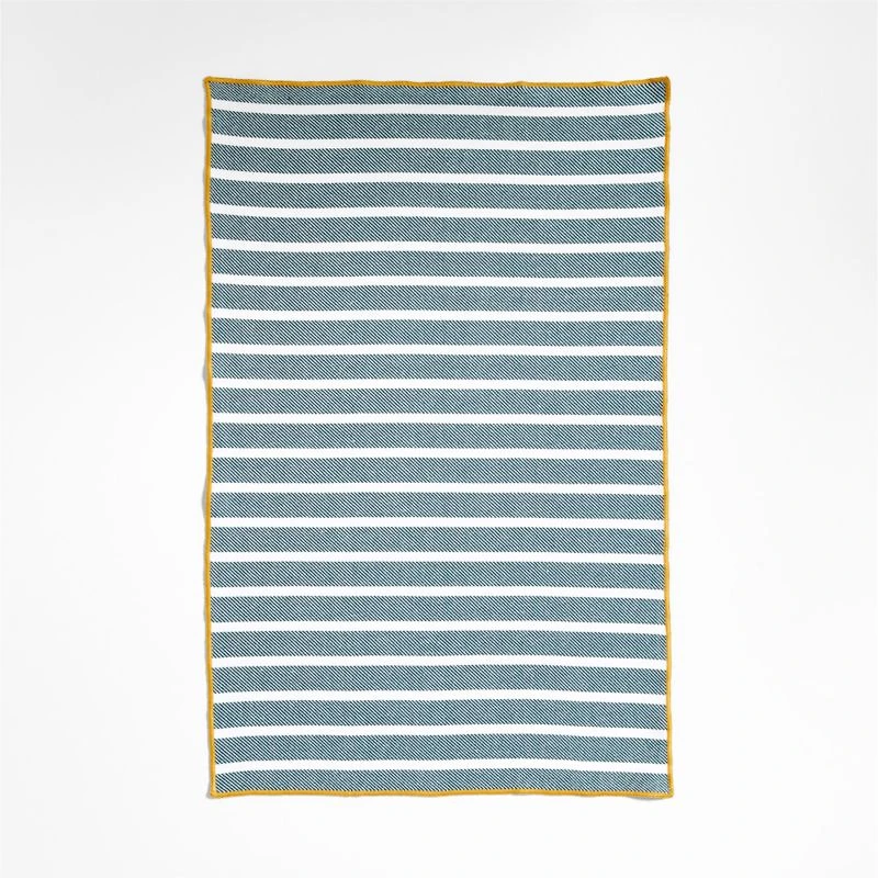 Lemon and Stripe Organic Cotton Dish Towels, Set of 3