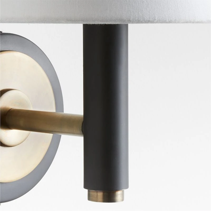 Lempicka Steel Single-Light Plug In Wall Sconce