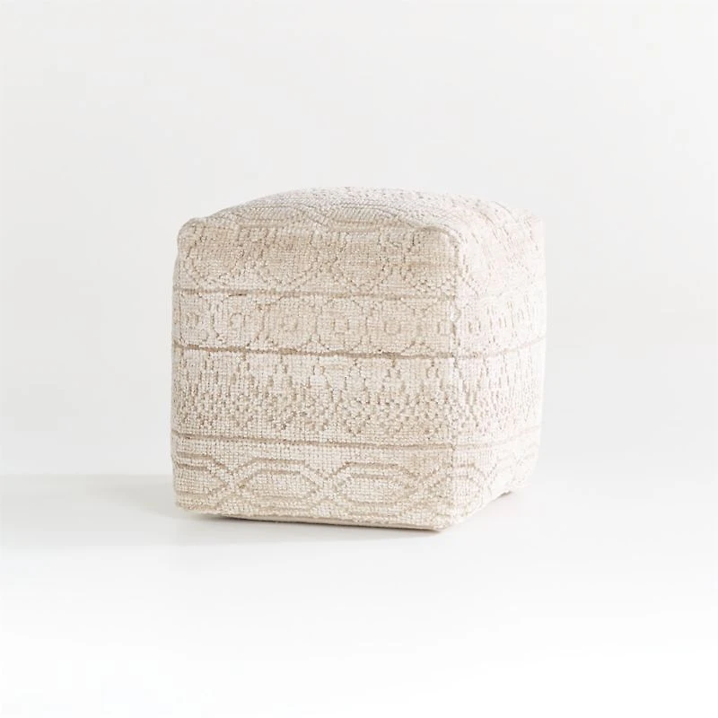 Lennon Patterned Pouf 18"