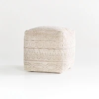 Lennon Patterned Pouf 18"