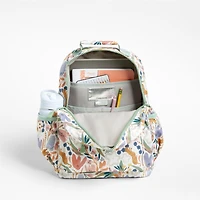 Dreamer Leopard Floral Kids Backpack with Side Pockets