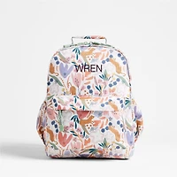 Dreamer Leopard Floral Kids Backpack with Side Pockets