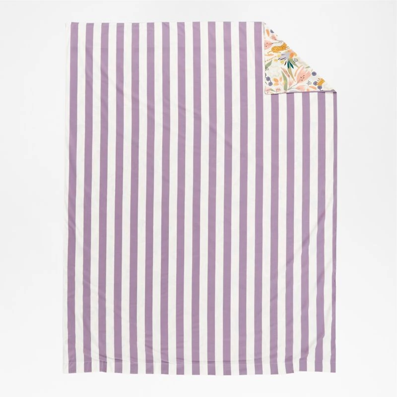 Leopard Floral Organic Cotton Kids Full/Queen Duvet Cover