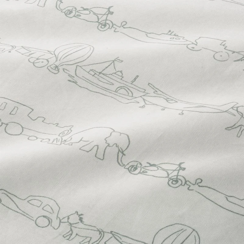 Let's Go Organic Cotton Kids Full/Queen Duvet Cover by Leanne Ford