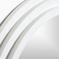 Lewes White Plaster Wall Mirror 40"