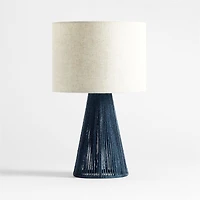 Liam Geo Navy Blue Rope Kids Table Lamp