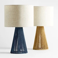 Liam Geo Navy Blue Rope Kids Table Lamp