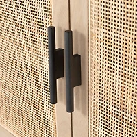 Libby Natural Mango Wood Bar Cabinet with Storage
