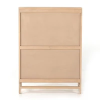 Libby Natural Mango Wood Bar Cabinet with Storage