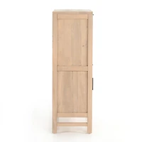 Libby Natural Mango Wood Bar Cabinet with Storage