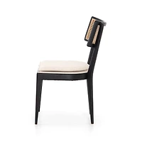 Libby Black Wood and Natural Cane Dining Chair