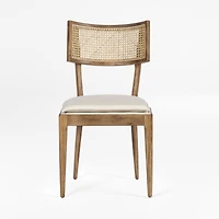 Libby Light Brown Wood and Natural Cane Dining Chair