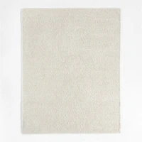 Lille Performance Solid Bouclé Ivory Area Rug 6'x9'