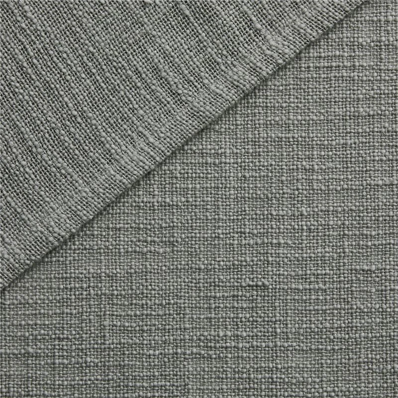 Lindstrom Pebble Grey Organic Cotton Sheer Window Curtain Panel 52"x108"