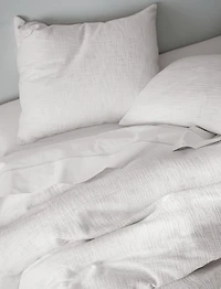 Lindstrom Cotton White Full/Queen Duvet Cover