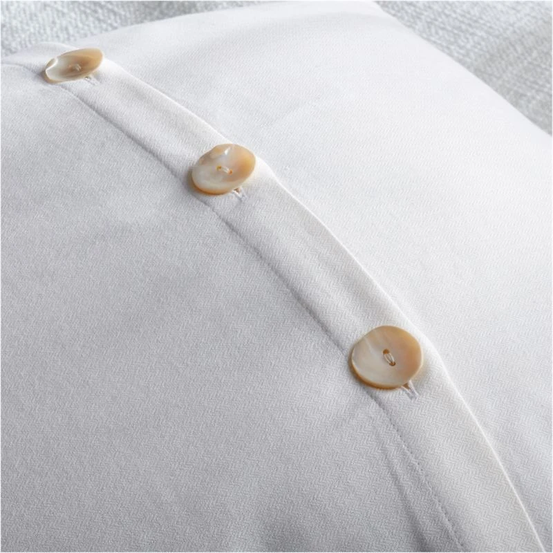 Lindstrom Cotton White Full/Queen Duvet Cover