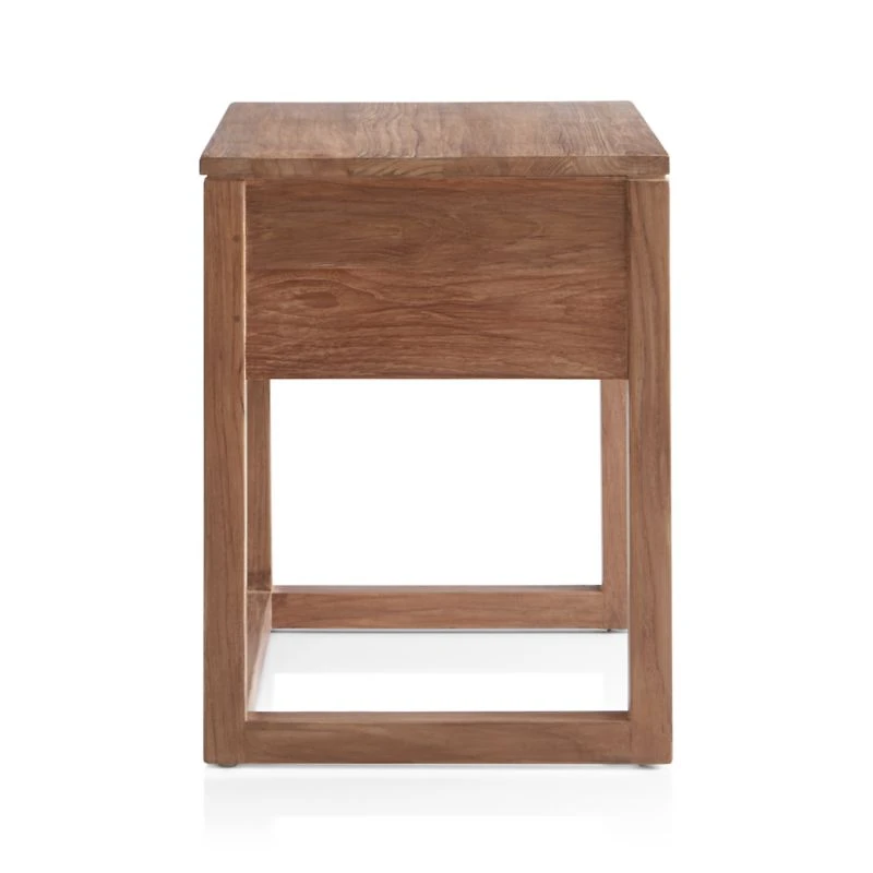 Linea 23" Natural Teak Wood Nightstand