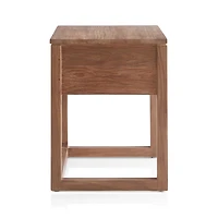 Linea 23" Natural Teak Wood Nightstand