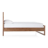 Linea Natural Teak Wood King Bed