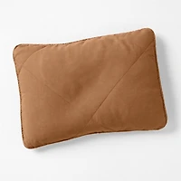 EUROPEAN FLAX ™-Certified Linen Brulee Brown Standard Quilted Pillow Sham