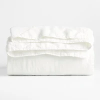 EUROPEAN FLAX ™-Certified Linen Crisp White Full/Queen Quilt