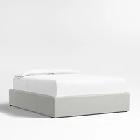 Oyster Grey Queen Upholstered Storage Bed Base