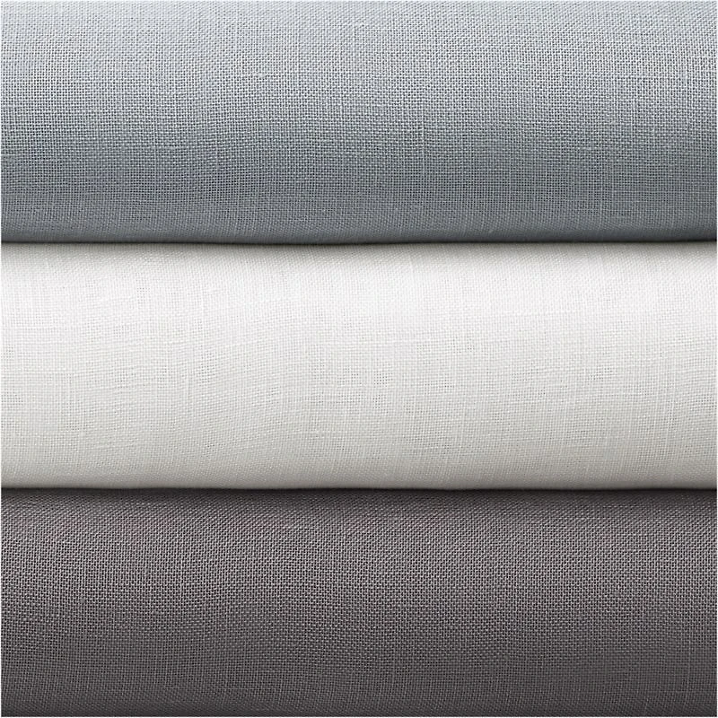 White European Flax ™-Certified Linen Sheer Window Curtain Panel 52"x84"