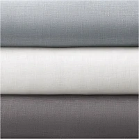 White European Flax ™-Certified Linen Sheer Window Curtain Panel 52"x84"
