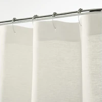 EUROPEAN FLAX ™-Certified Linen Arctic Ivory Shower Curtain