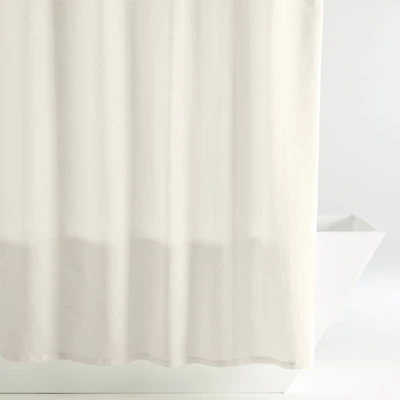 EUROPEAN FLAX ™-Certified Linen Arctic Ivory Shower Curtain