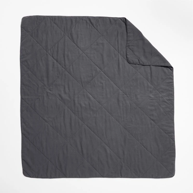 EUROPEAN FLAX ™-Certified Linen Midnight Navy Blue King Quilt