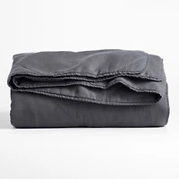 EUROPEAN FLAX ™-Certified Linen Midnight Navy Blue King Quilt