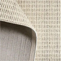 Lisbon Wool Grey Handwoven Area Rug 6'x9'