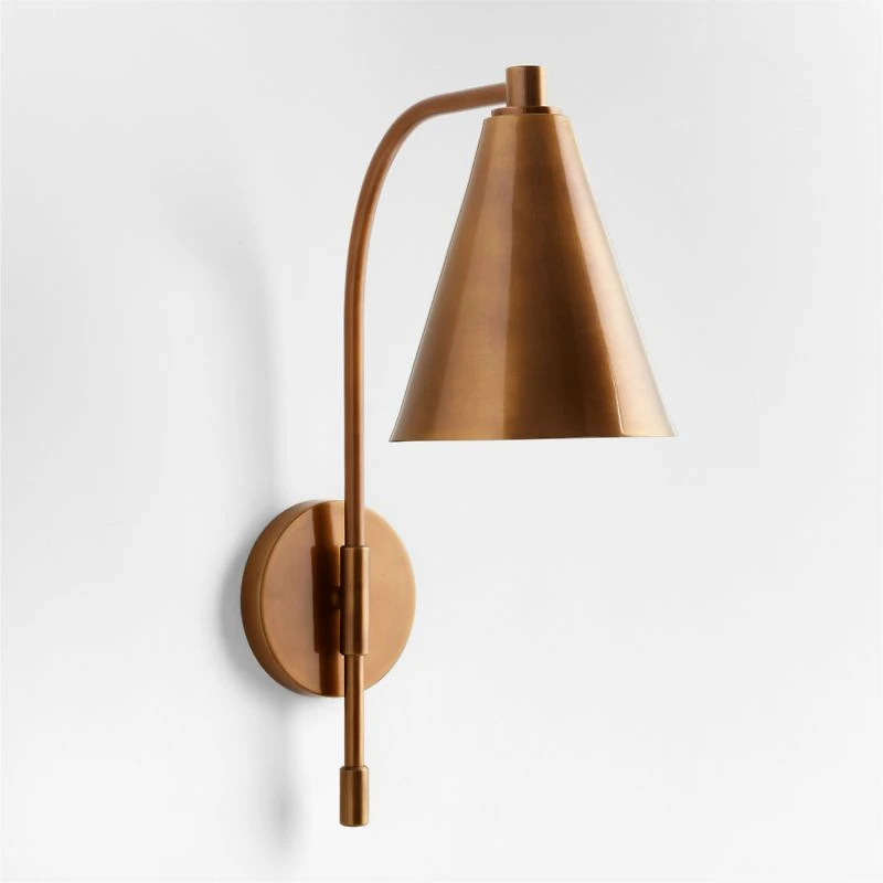 Lisse Brass Indoor/Outdoor Wall Sconce Light