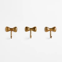 Little Bow Gold Metal Kids Wall Hook