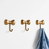Little Bow Gold Metal Kids Wall Hook