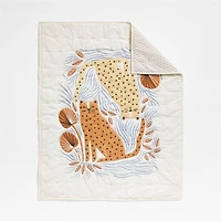 Little Leopards Organic Cotton Baby Crib Quilt