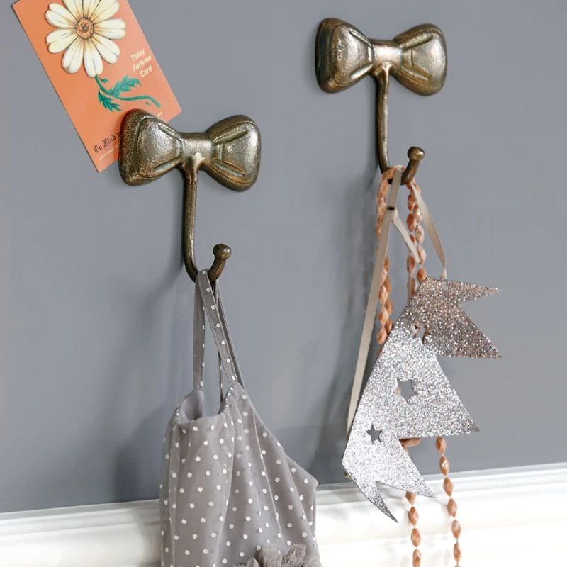 Little Bow Gold Metal Kids Wall Hook