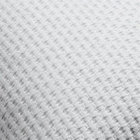 Llama Wool and Organic Cotton Blend Textured 20"x20" Light Grey Throw Pillow Cover