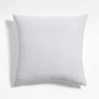 Llama Wool and Organic Cotton Blend Textured 20"x20" Light Grey Throw Pillow Cover