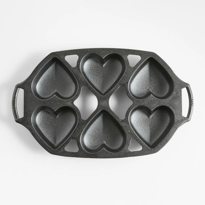 Lodge Cast Iron Heart Mini Cake Pan