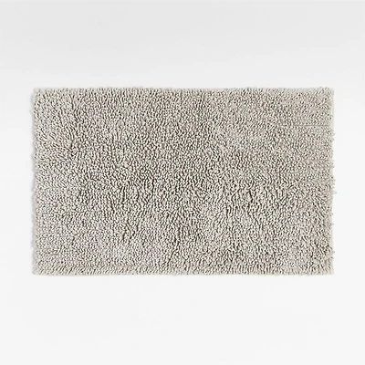 Loop Organic Cotton Silver Bath Mat