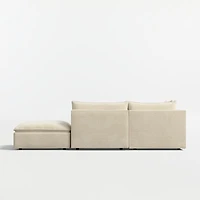 Lotus Deep Modular -Piece L-Shaped Sectional Sofa with Ottoman