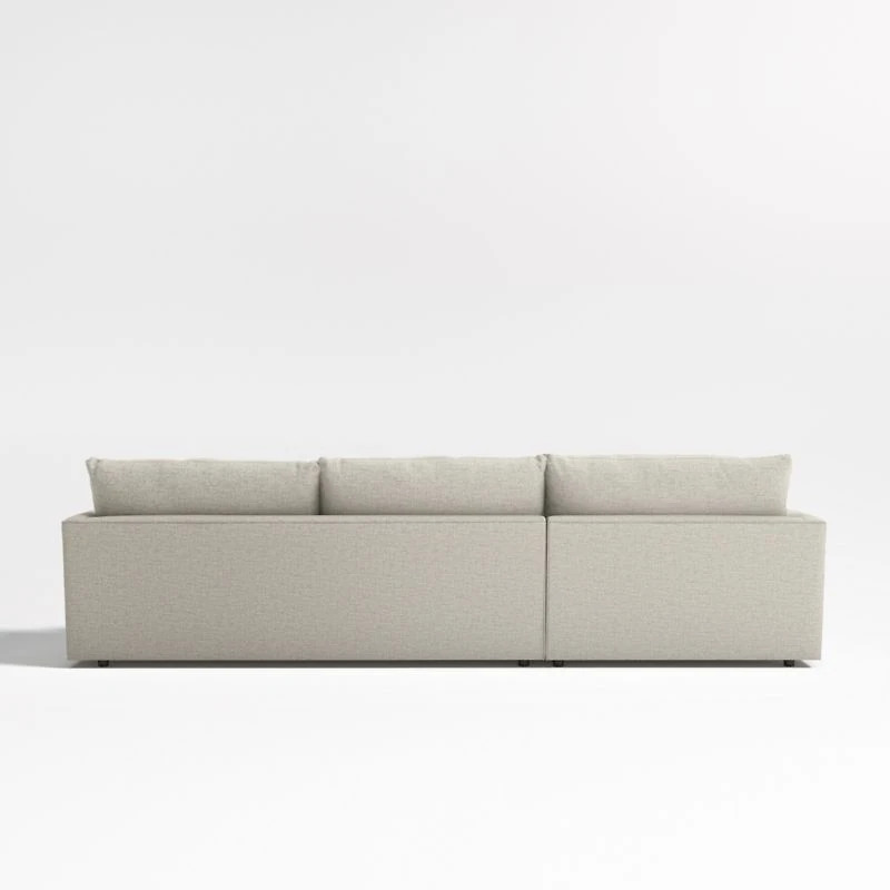 Lounge Deep 2-Piece Sectional Sofa with Chaise Lounge