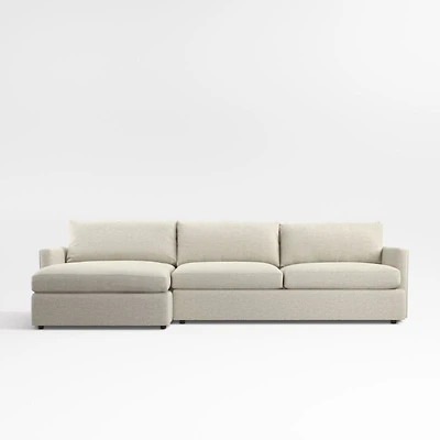 Lounge Deep 2-Piece Sectional Sofa with Chaise Lounge