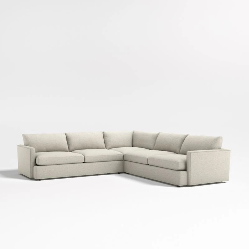 Lounge Deep 3-Piece L-Shaped Sectional Sofa